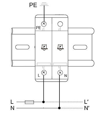 Type 1 And Type 2 SPD /Class B+C Switch-type Gap Technology Lightning ...